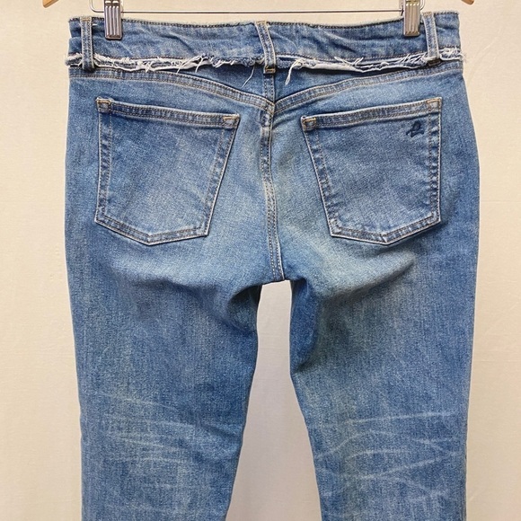 DL1961 Size 28 (6) Mara Straight Ankle Jeans Mid Rise Frayed Hems Womens Stretch - Picture 7 of 16